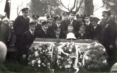 Pogrzeb druha OSP Raczki. Lata 70. Pogrzeb druha OSP Raczki. Lata 70.