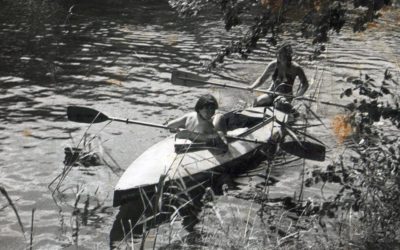 Spływ rzeką Rospudą. Lata 70. Spływ rzeką Rospudą. Lata 70.
